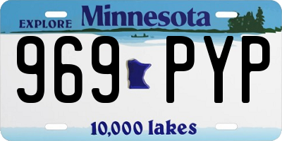 MN license plate 969PYP