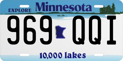 MN license plate 969QQI