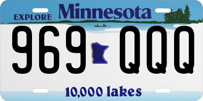 MN license plate 969QQQ