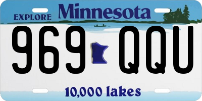 MN license plate 969QQU