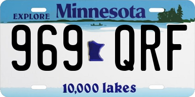 MN license plate 969QRF