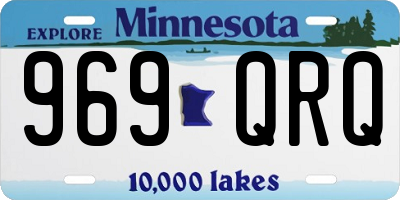 MN license plate 969QRQ