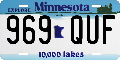 MN license plate 969QUF