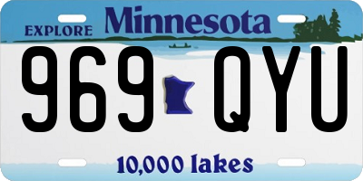 MN license plate 969QYU