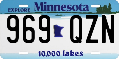 MN license plate 969QZN