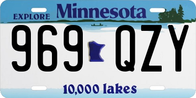 MN license plate 969QZY