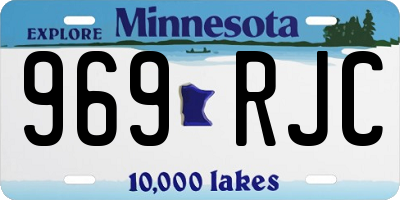 MN license plate 969RJC