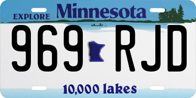 MN license plate 969RJD