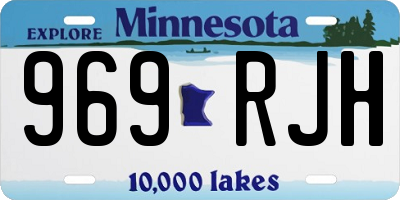 MN license plate 969RJH