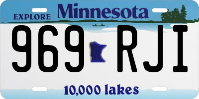 MN license plate 969RJI