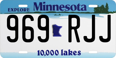 MN license plate 969RJJ