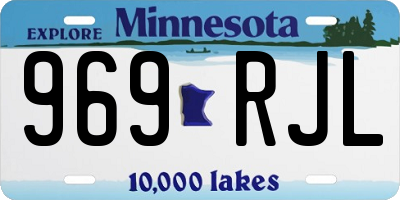 MN license plate 969RJL
