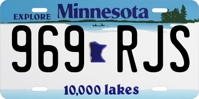 MN license plate 969RJS