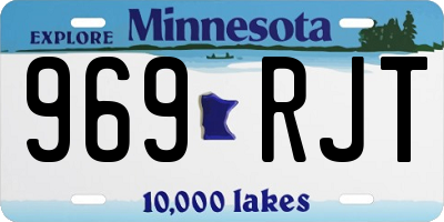 MN license plate 969RJT