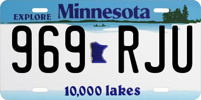 MN license plate 969RJU
