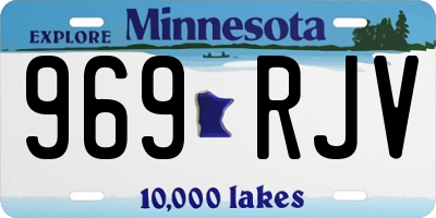MN license plate 969RJV