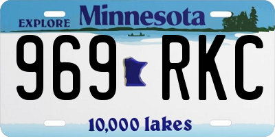 MN license plate 969RKC