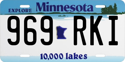 MN license plate 969RKI