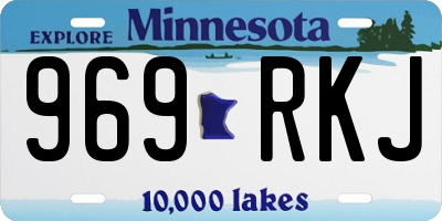 MN license plate 969RKJ
