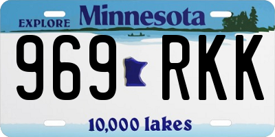 MN license plate 969RKK