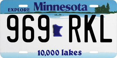 MN license plate 969RKL