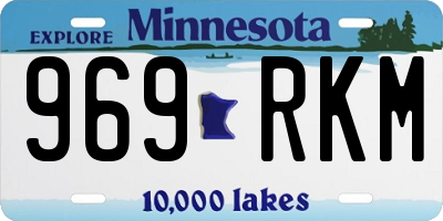 MN license plate 969RKM