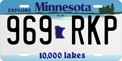 MN license plate 969RKP