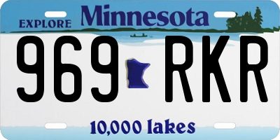 MN license plate 969RKR
