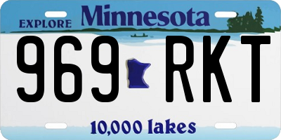 MN license plate 969RKT