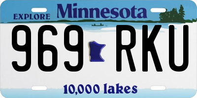 MN license plate 969RKU