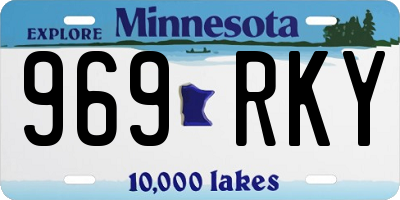 MN license plate 969RKY