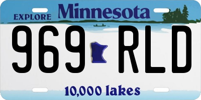 MN license plate 969RLD