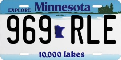MN license plate 969RLE