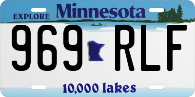 MN license plate 969RLF
