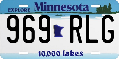 MN license plate 969RLG