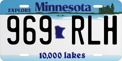 MN license plate 969RLH