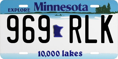 MN license plate 969RLK