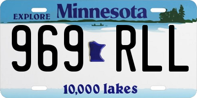MN license plate 969RLL