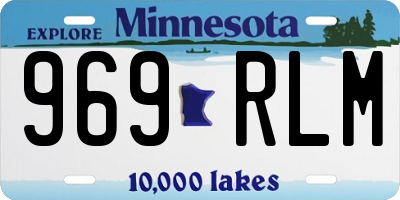 MN license plate 969RLM