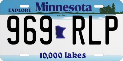 MN license plate 969RLP