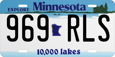 MN license plate 969RLS