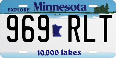 MN license plate 969RLT