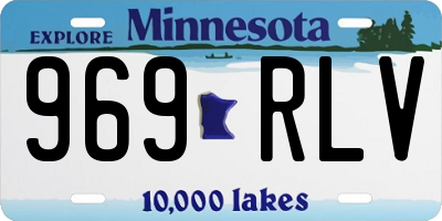 MN license plate 969RLV
