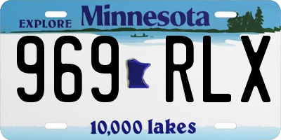 MN license plate 969RLX
