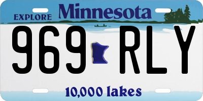 MN license plate 969RLY