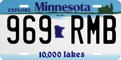 MN license plate 969RMB
