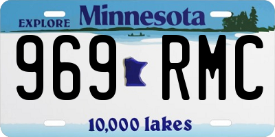 MN license plate 969RMC