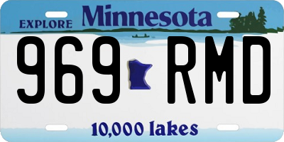 MN license plate 969RMD