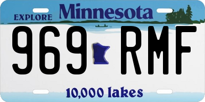 MN license plate 969RMF