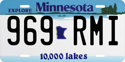 MN license plate 969RMI